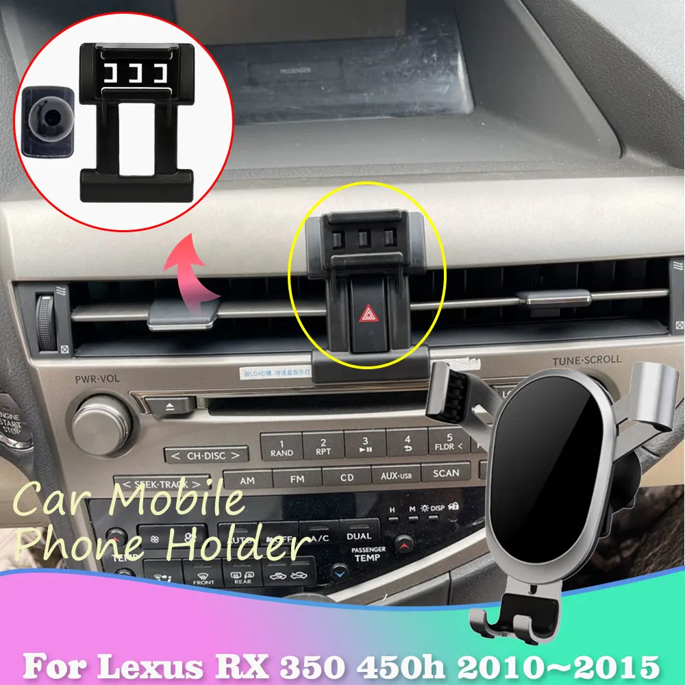 Car Mobile Phone Holder for Lexus RX 350 AL10 450h 2010~2015 2011