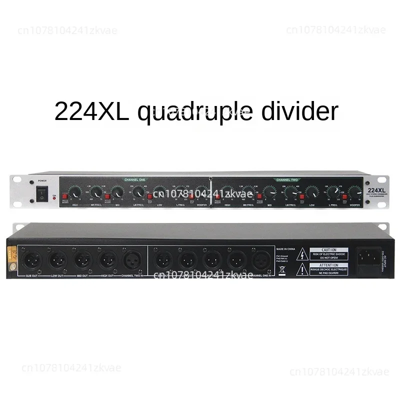 

224XL Professional Stereo 2 Channel Electronic Crossover with High Pass Filter