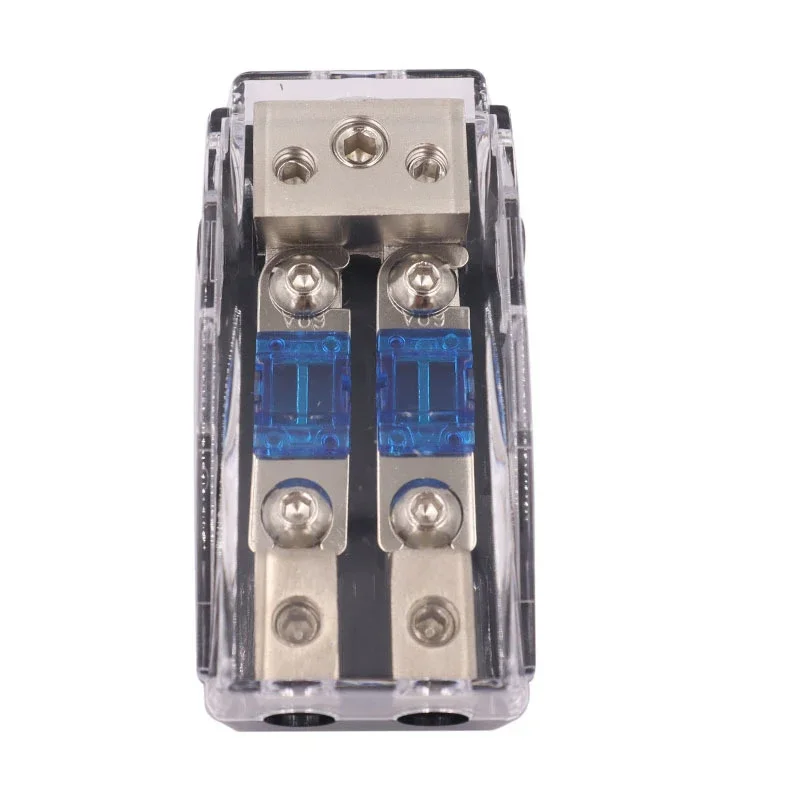 Fuse Holder Power Distribution Block Zinc Alloy Nickel Plating Mini Fuse Holder Stereo Audio AFS Fuse Holder Power Distribution Block Box Car Audio Modification