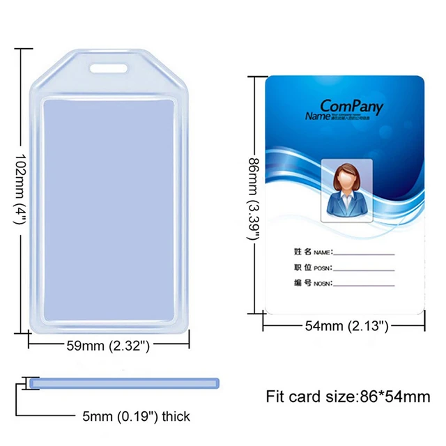 Transparent Rigid Plastic Card Holder  Business Card Holder Case Plastic -  10pcs - Aliexpress