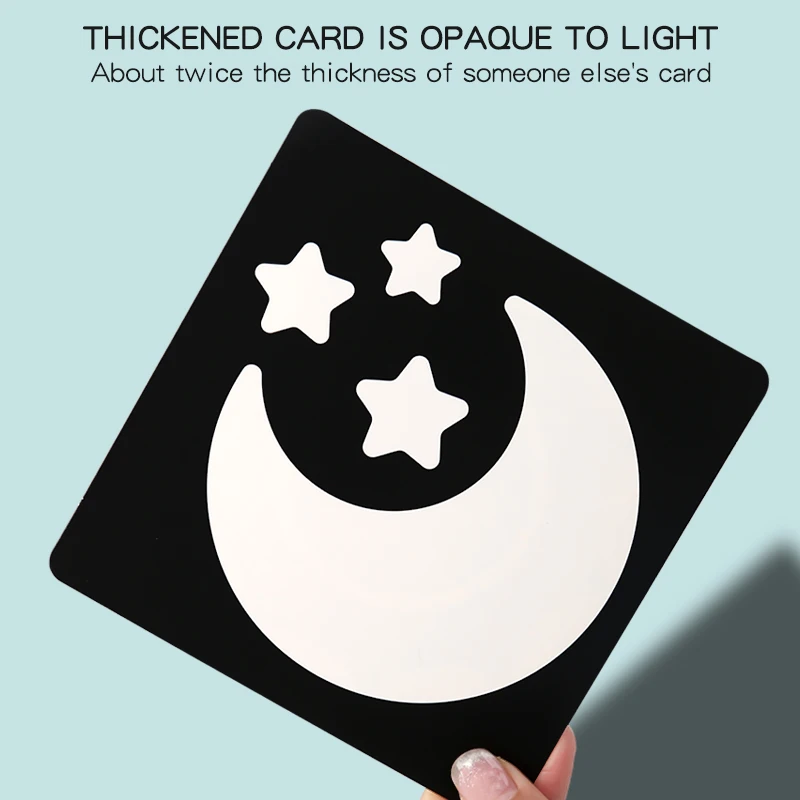 Baby Visual Stimulation Cards Montessori High Contrast Flash Card Infant Gift For Children Cognition Toy 5