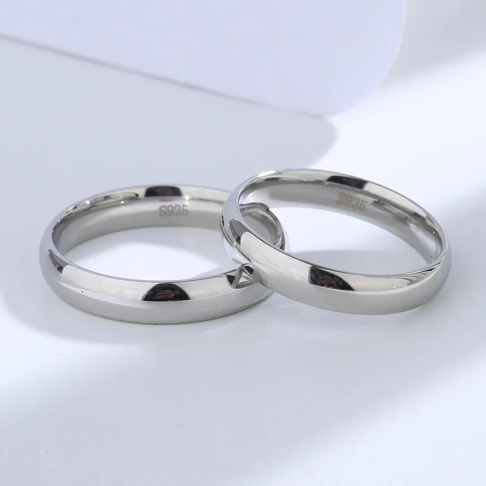 Lovers Adjustable Silver Couple Rings : One Size Fits All