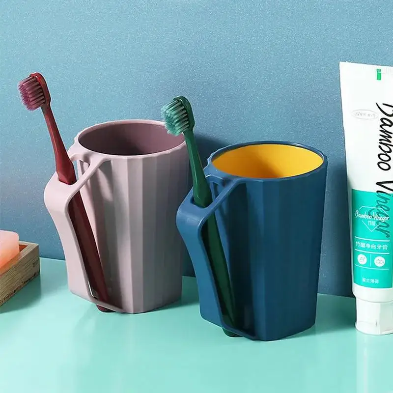 BathroomTumblerWashBrushCupPlasticToiletriesToothbrushAntislip