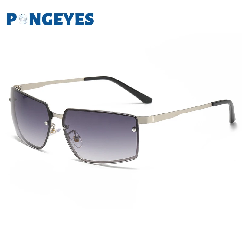 

Trendy Rimless Y2k Sunglasses Women Men Luxury Brand Designer Sun Glasses Metal Frame Punk Hip Hop Shades Square Gafas De Sol