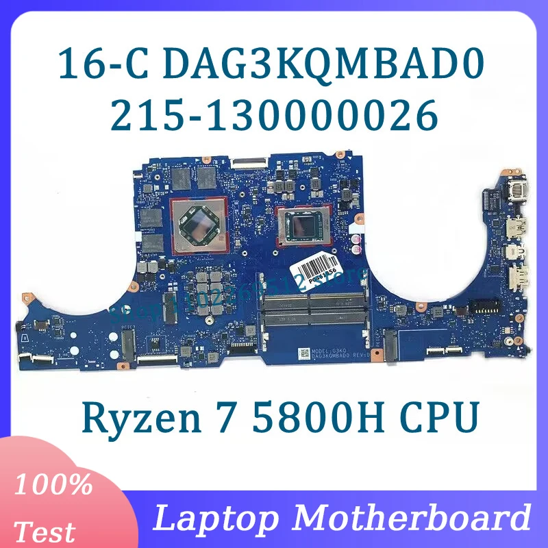 

Материнская плата DAG3KQMBAD0 215-130000026 для HP 16-C, материнская плата для ноутбука высокого качества с AMD Ryzen 7 5800H CPU 100%, протестирована, работает хорошо