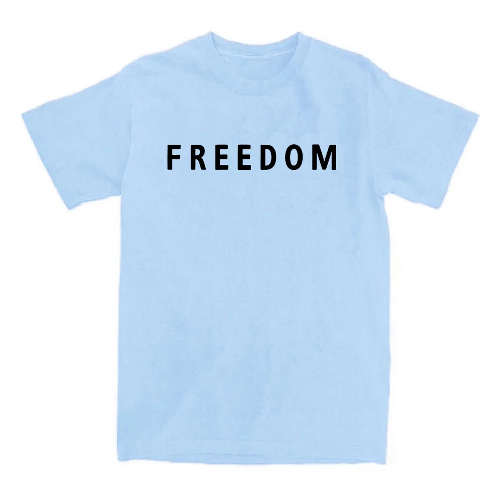 Freedom Charlie Kirk T-shirt Cotton Loose Casual Female/Male Tshirts Unisex Streetwear America American Fashion Women T Shirts 5