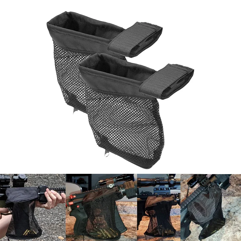 Brass Shell Catcher Cartridge Nylon Mesh Collector Casing Durable Grip and Adjustable Mesh Accessories for Magazine Bullets shell catcher