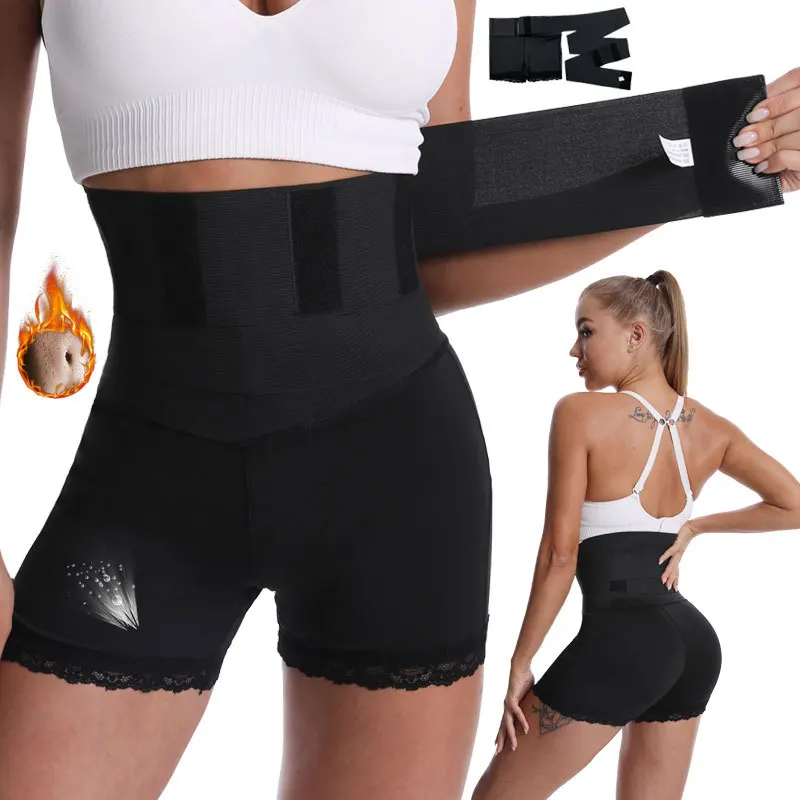 

Waist Trainer Wrap Body Shaper Womens Binders Slimming Belt Sweat Flat Belly Reductive Girdle Faja Modeling Strap Tummy Control