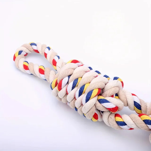 Large Rope Knot Toy for Pet Teeth Grinding Cleaning Cat Dog Boredom Relief Toys Pet Interactive Training Supplies 3