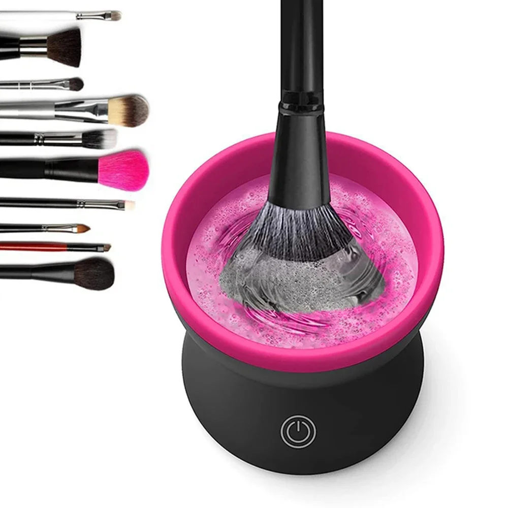 Description Picture 2 of itemNEW Electric Makeup Brush Cleaner Beauty Tool Powder Puff Beauty Egg Automatic Deep Cleaning Box Makeup Brush Cleaning Artifact