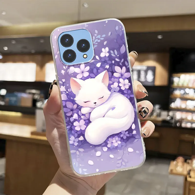 Luxury Transparent Shockproof Silicone Phone Case with Marble Flower Design