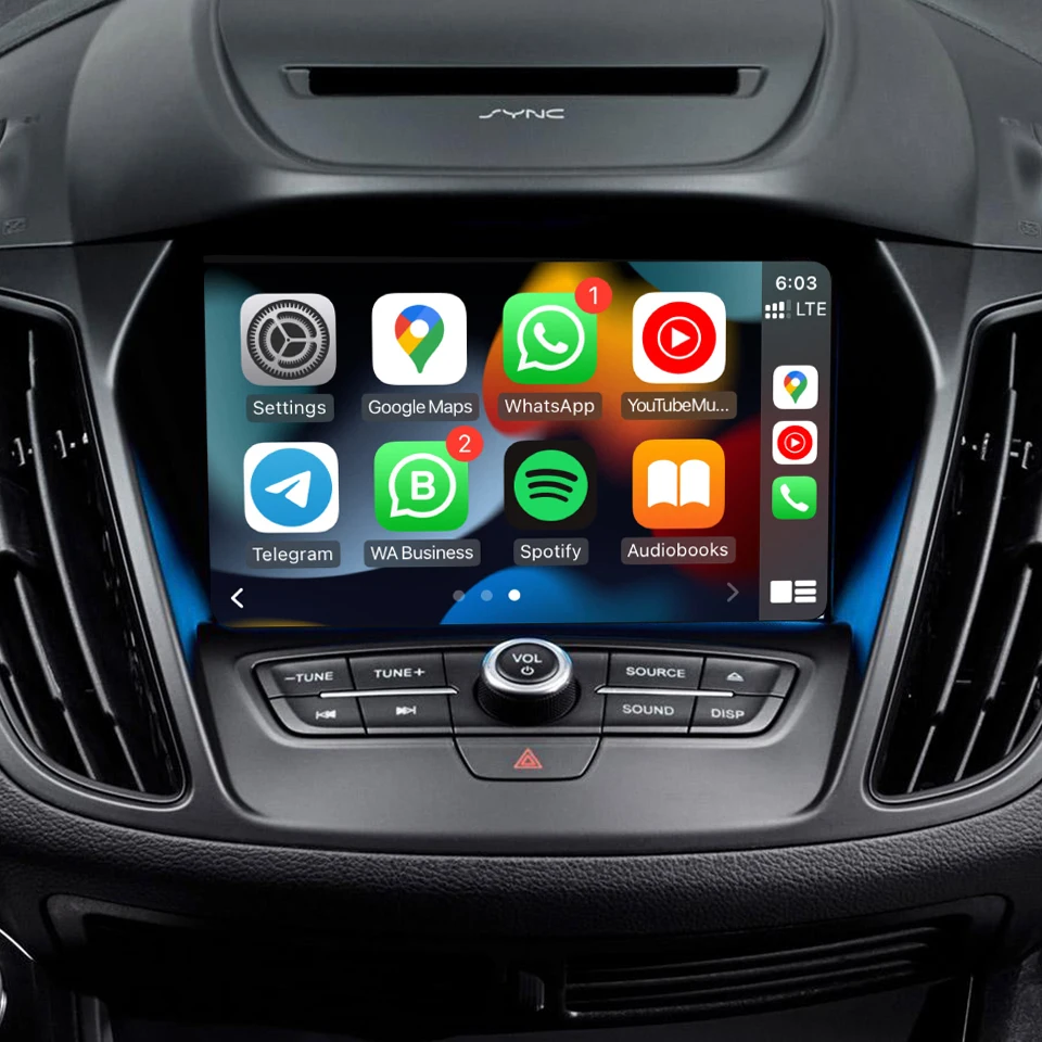 

iCarPlay Reverse Camera with Dynamic Parking Guidelines CarPlay Multimedia Interface for Ford Sync3 Edge Escape Fusion Kuga