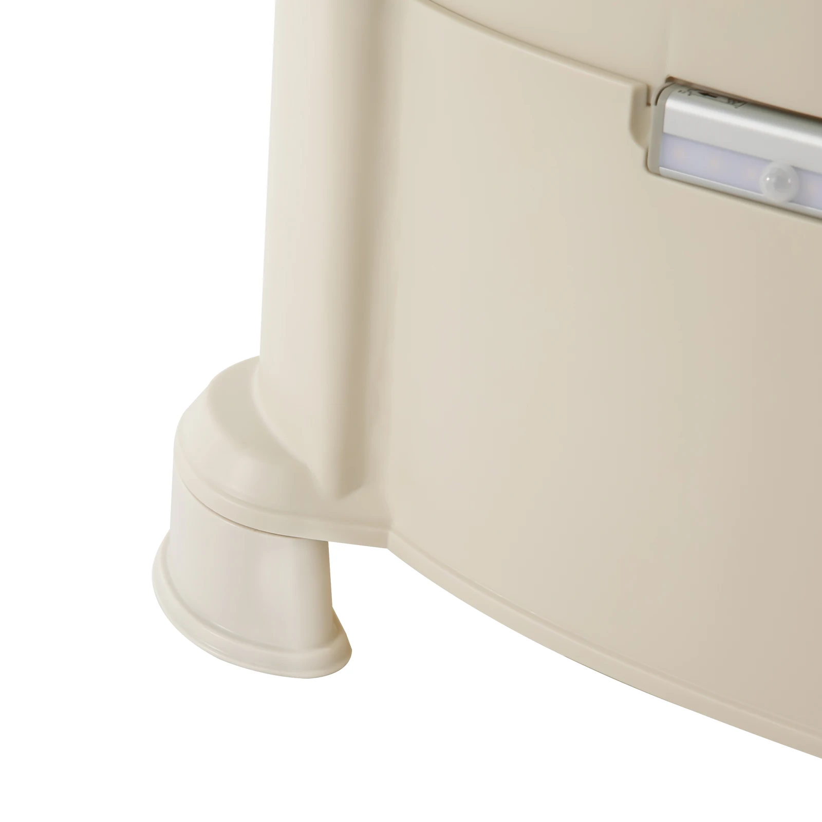 Durable Portable Bedside Commode with 440.92 lbs Capacity, Non-Slip Feet, Sensor Light for Safety, Easy-to-Use Inner Bucket, 5