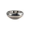 Glass Craft Round Fruit Bowl Silver Flying Saucer Storage Tray Desktop Storage Container Trays Decorative Jewelry Dish 6
