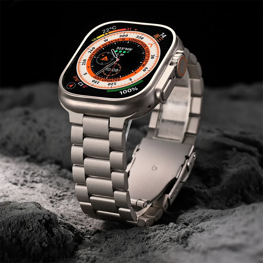 Titanium Color Stainless Steel Strap