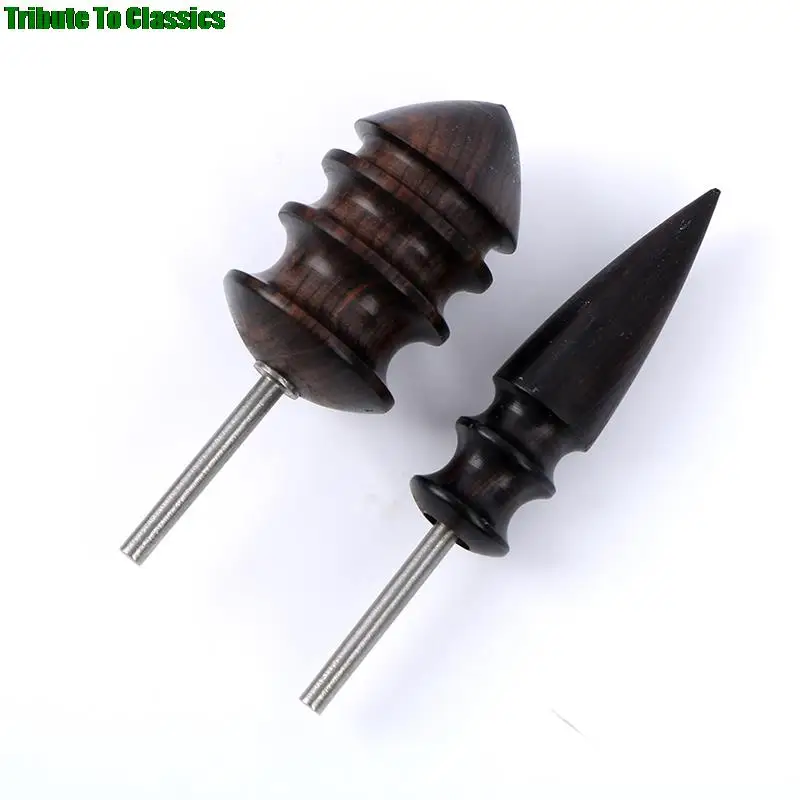 DIY Leather Grinding Tool Electric Polishing Machine Bit Leather craft Edge Arch Groove Slicker Kit Sandalwood Head Burnisher