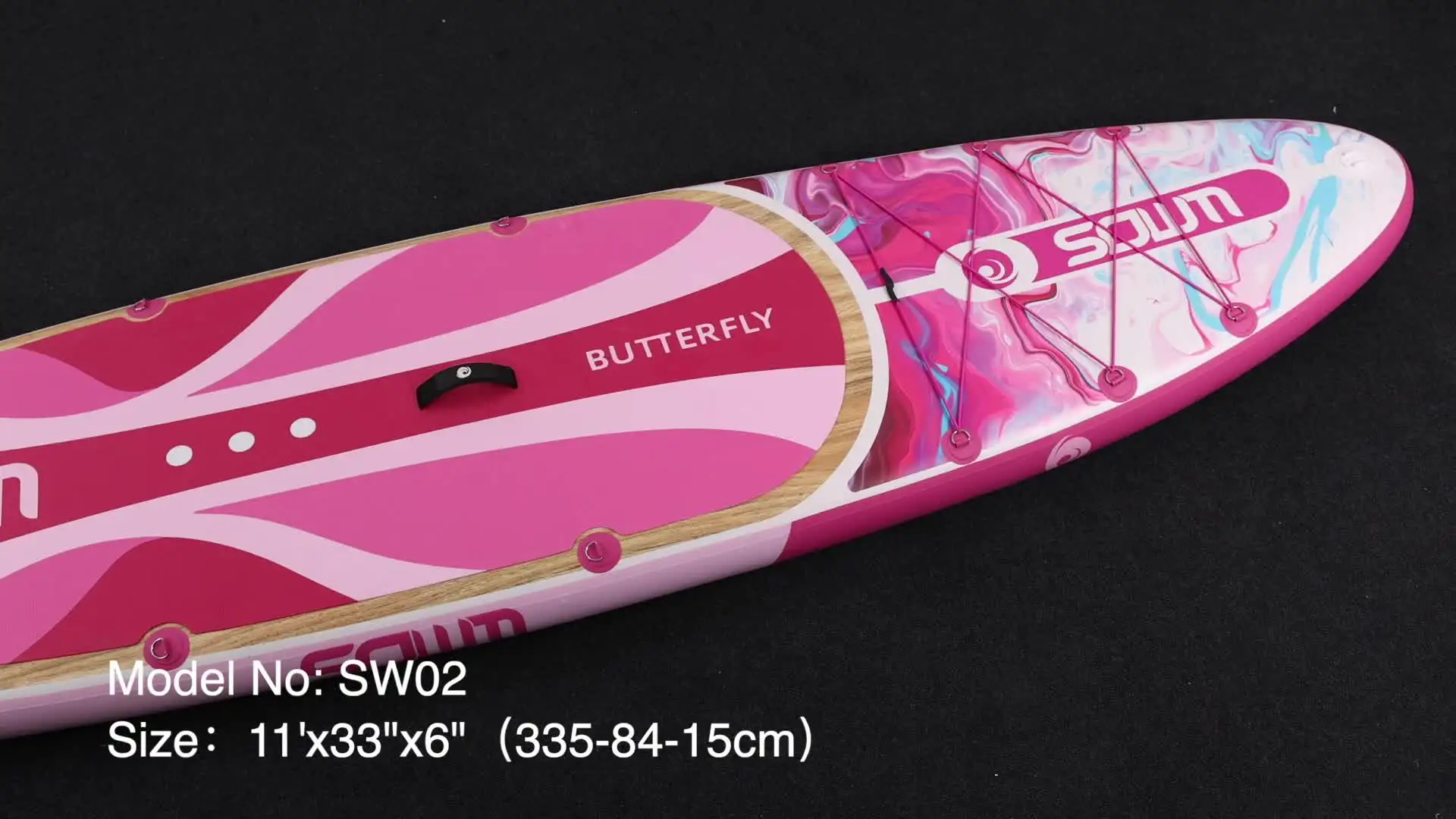 SOWM SUB 防水インフレータブルパドルボード 11 ''x34''x6'' 大人