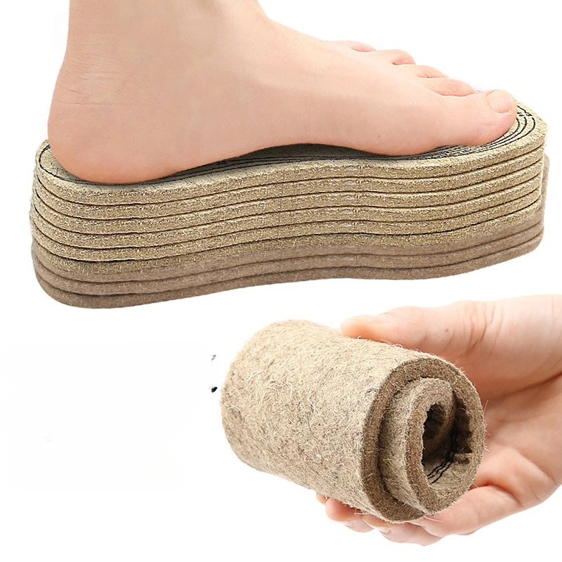 Cozy Wool Felt Shock-Absorbing Shoe Insoles