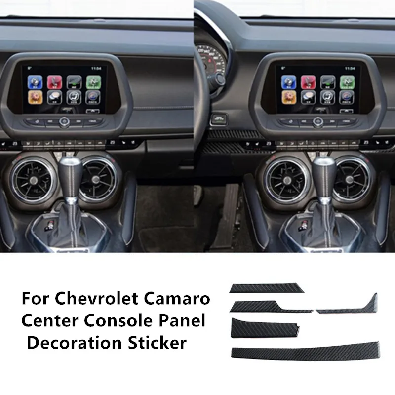 

Car Interior Center Console Dash Cover Stickers Trim Car Styling For Chevrolet Camaro 2017-2019 Auto Accessories