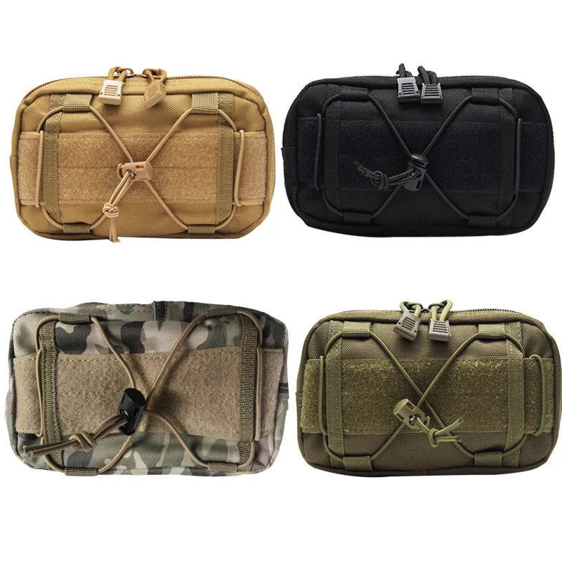 Molle Horizontal Admin tactical bag Compact 1000D Utility Edc Tool Gear Gadget Waist Bag Organizer Caming Molle Pouch 2