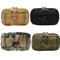 Molle Horizontal Admin tactical bag Compact 1000D Utility Edc Tool Gear Gadget Waist Bag Organizer Caming Molle Pouch 2