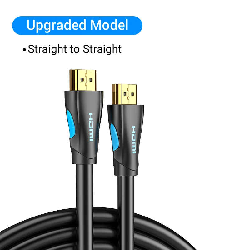 Premium Vention 4K HDMI Cable with 90/270 Degree Angle Adapter