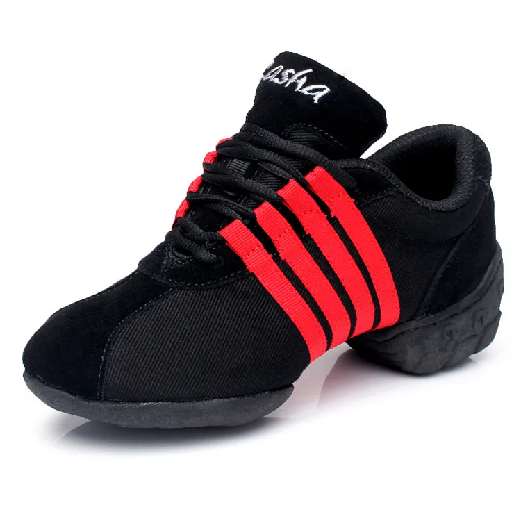 Air Cushion Sports Dance Shoes Mesh Square Dance Shoes Breathable Aerobics Shoes Women Soft Bottom Jazz Dance Sneakers Children