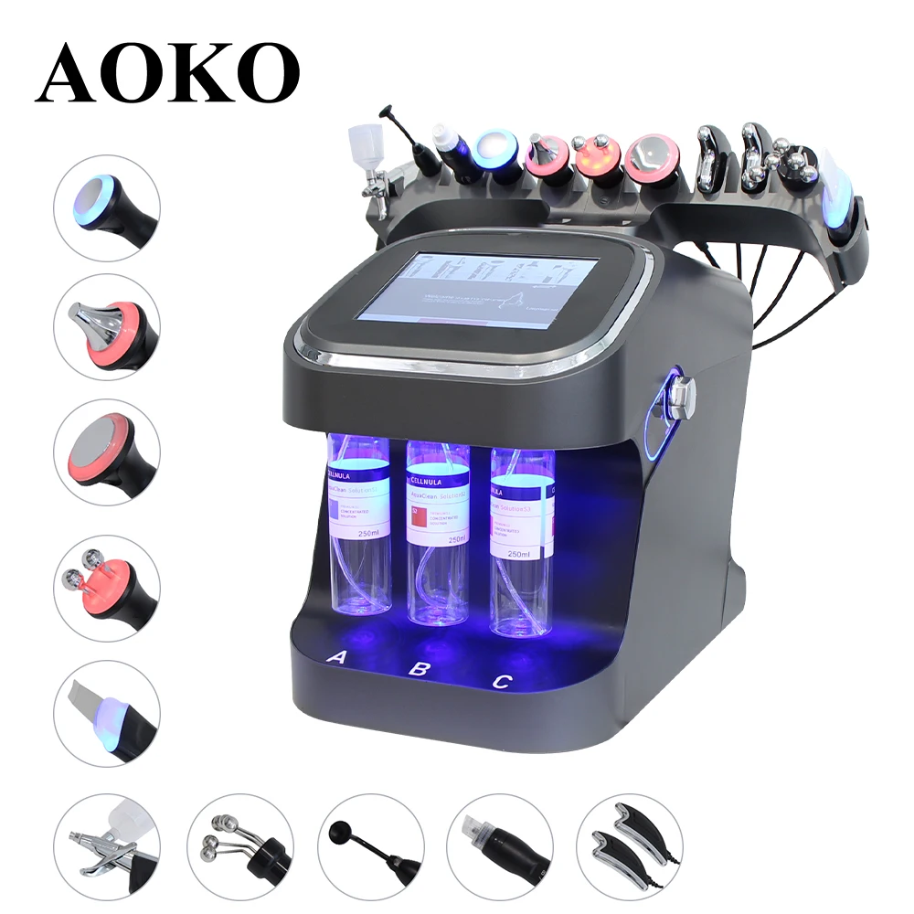 AOKO mis à jour 10 en 1 bulles soins de la peau spa du visage Purification d'hydrogène nettoyage du visage Machines de beauté professionnelles 1
