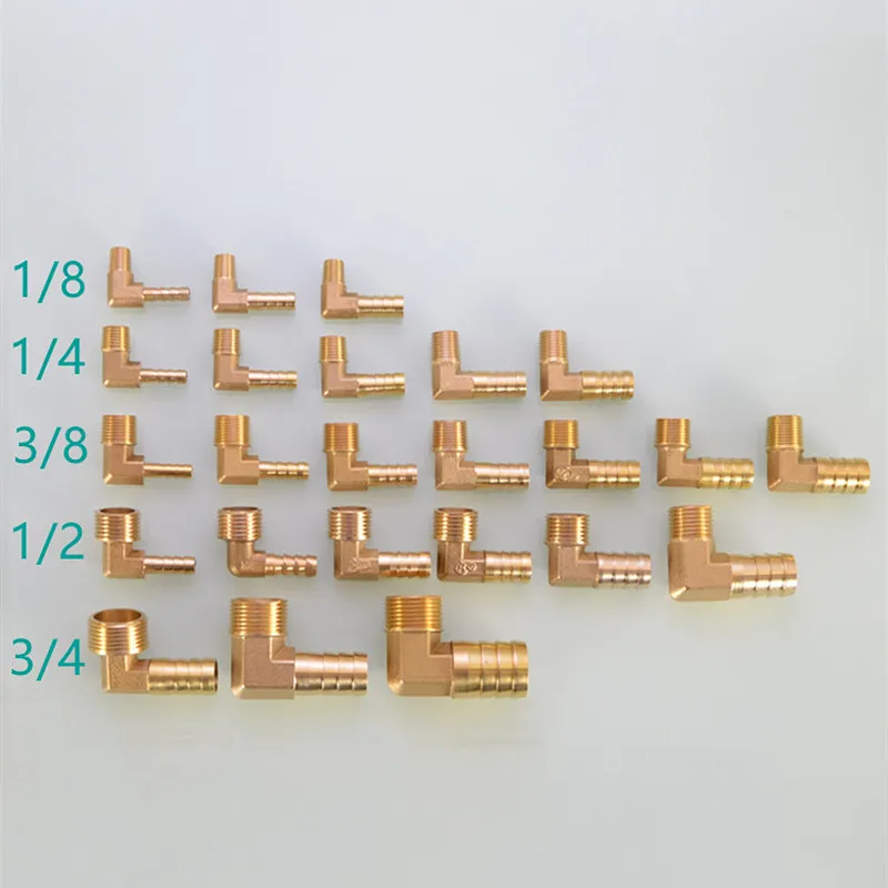 Brass Hose Pipe Fitting 6/8/10/12/14/16/19/25mm Barb Tail 1/8" 1/4" 3/8" 1/2" 3/4" 1" BSP Male Female Thread Copper Connector Coupler