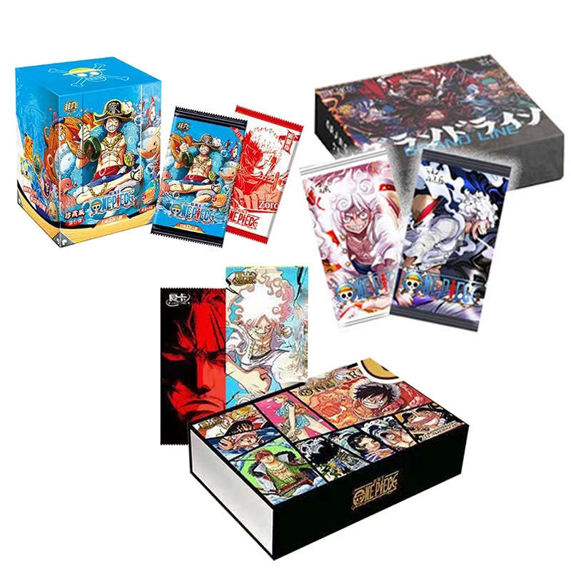

One Piece Cards Collection Booster Box Case AR Puzzle Rare Anime Table Playing Game Board Cards