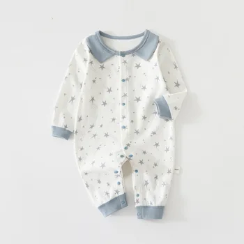 AYNIGIELL جمبسوت بياقة عالية الجودة لحديثي الولادة من عمر 0 إلى 18 شهرًا في الخريف مناسب للارتداء الخارجي