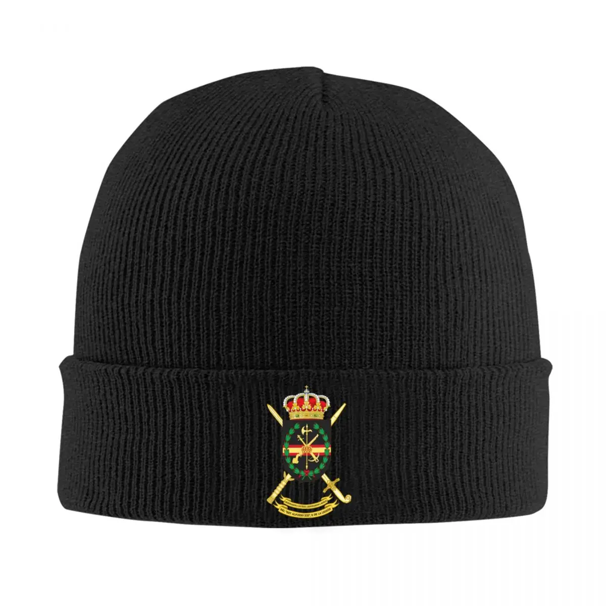 

Spanish Legion Beanie Cap Unisex Winter Warm Bonnet Femme Knit Hats Cool Outdoor Ski Spain Coat of Arms Skullies Beanies Hat