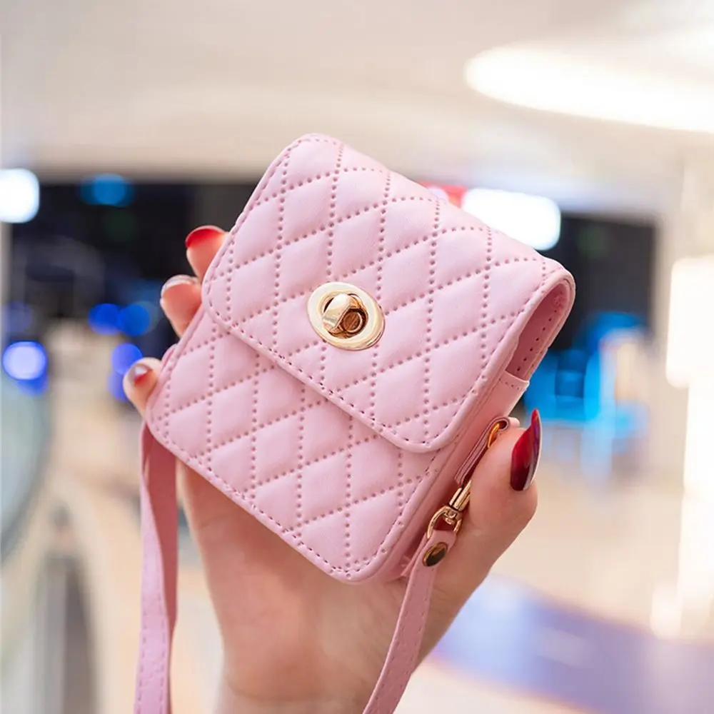 Elegant Leather Crossbody Mini Handbag and Phone Holder