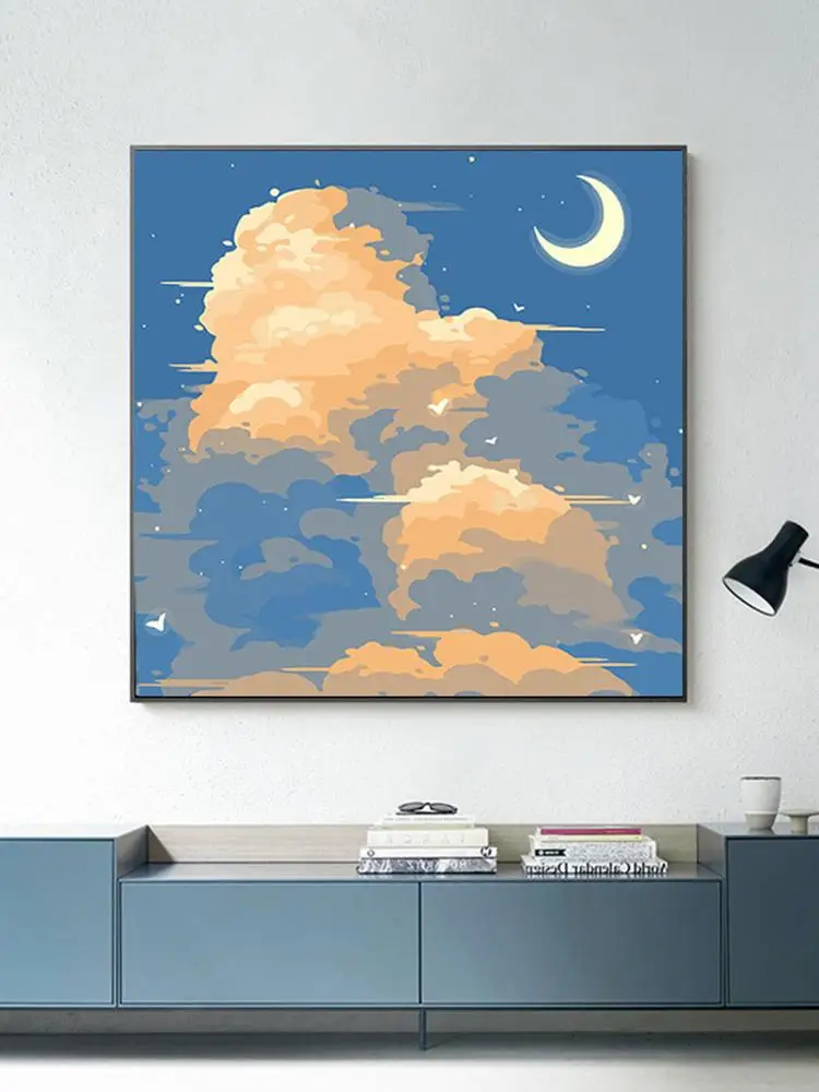 Abstract Sunset Paint Kit 3