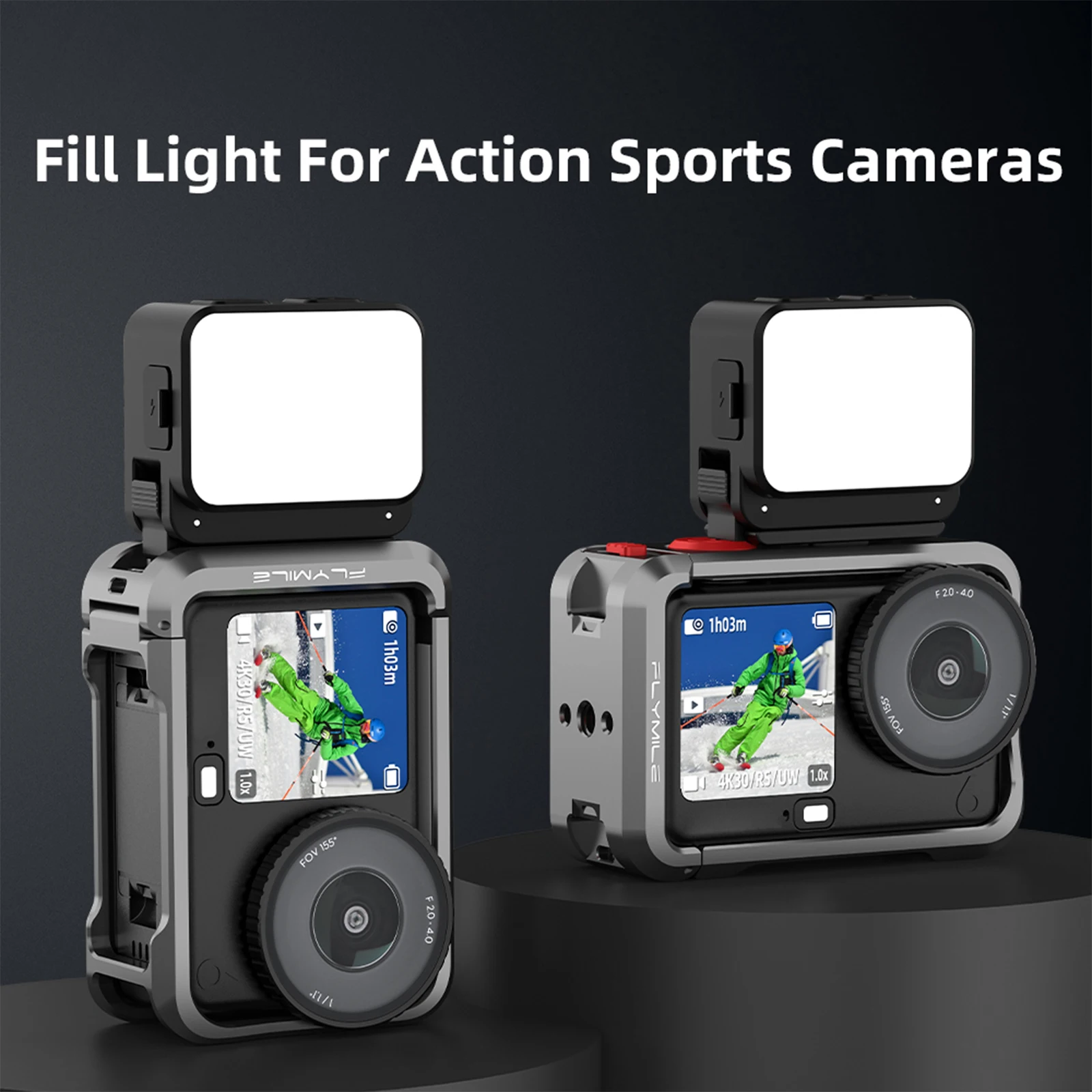 Lumière LED magnétique pour caméra action DJI Osmo Action 6 Nano