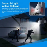 ANRAN 5MP caméra solaire de sécurité à domicile caméra de Surveillance Wifi couleur Vision nocturne détection humaine extérieure sans fil Audio bidirectionnel 5