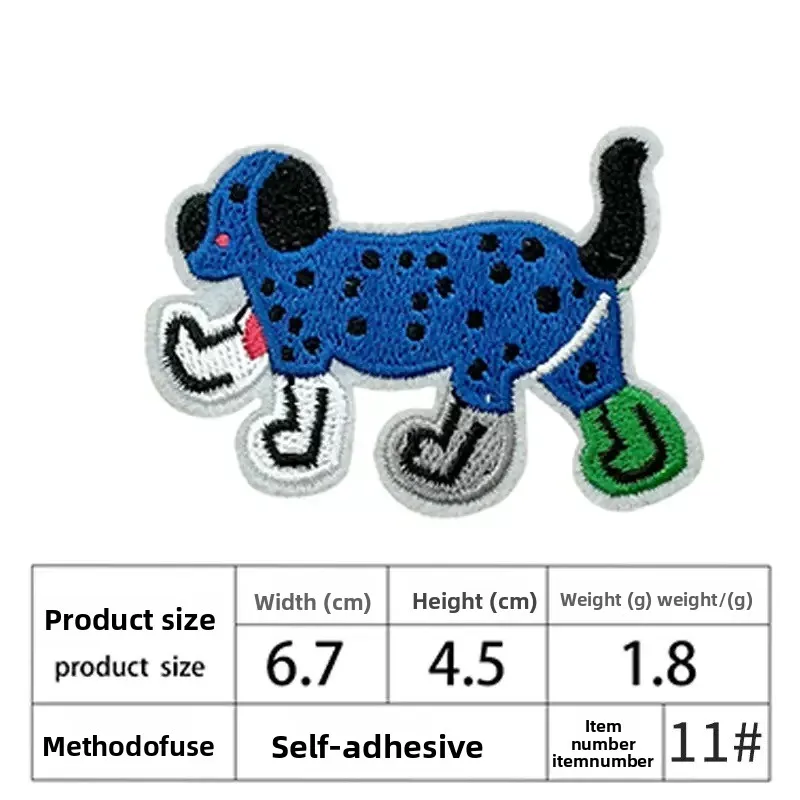 Embroidered Black Cat Design Patch - Product Image 11