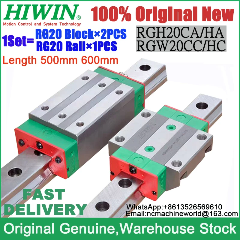 100% Original HIWIN RGH20CA RGH20HA RGW20CC RGW20HC RGH RGW Linear ...