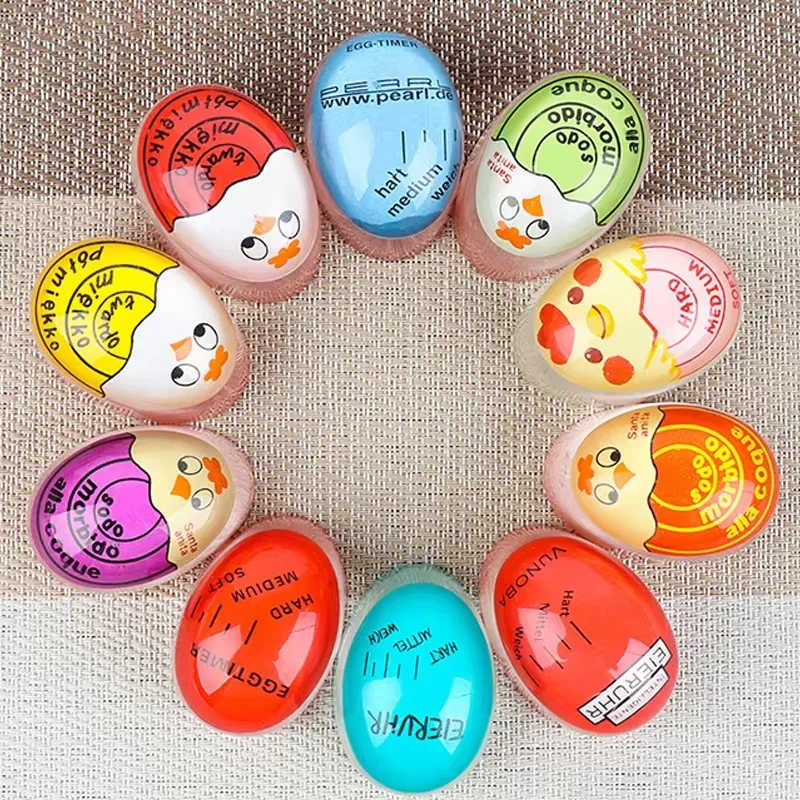 1-3pcs Egg Timer Kitchen Electronic Gadget Color Changing Yummy Soft Hard Boiled Eggs Cooking Timer Egg Boiling Alarm Tool egg timer