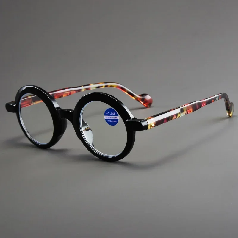 Blue Light Blocking High-Definition Round Reading Glasses