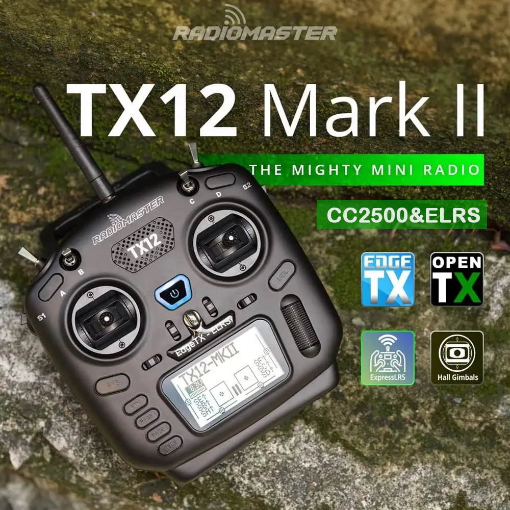 W magazynie RadioMaster TX12 MKII MK2 Mark 2 Radio ELRS/CC2500 EdgeTX  OpenTX 16CH wielomodułowy kompatybilny sterowanie radiowe nadajnik -  AliExpress