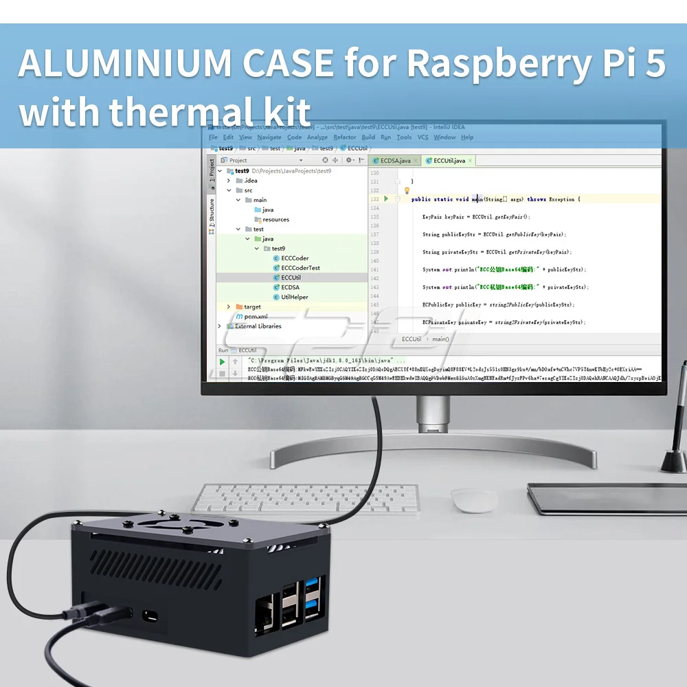 Caixa de Alumínio Raspberry pi Ventilador Oficial Raspberry pi 52pi - Imagem 4