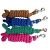 Braided Cotton Horse Leading Rope with Buckles Equestrian Rein Competition Halters Thick Horse Leading Rope Enduring 5