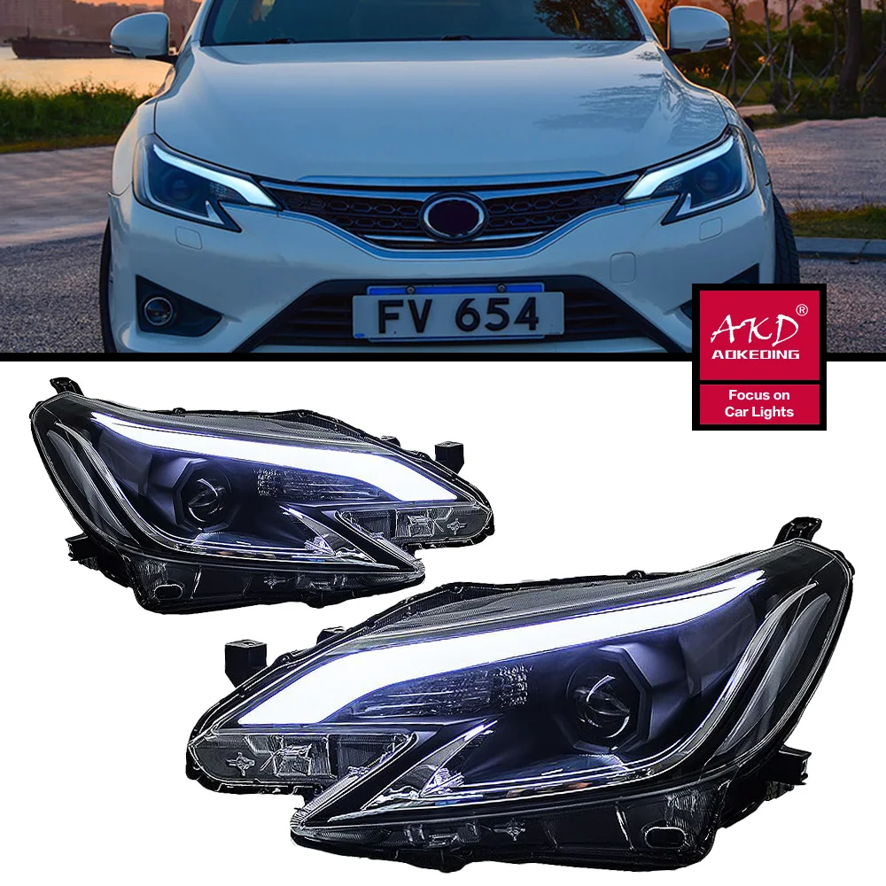 

Car Head Light Parts For Reiz Mark X 2013-2017 LED Front Headlights Replacement DRL Daytime light Projector Facelift