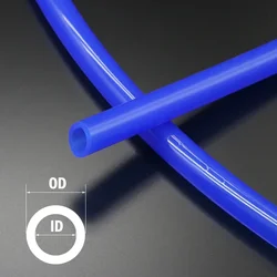 Versatile High - Temperature Resistant Silicone Tubing - Available in 17 Vibrant Colors - ID 3mm x OD 5mm (Blue)