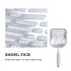 Cat Litter Scoop Grey Heavy Duty Metal Long Handle Pet Scooper High Efficiency Sifting Shovel Comfortable Hold No Rust 4