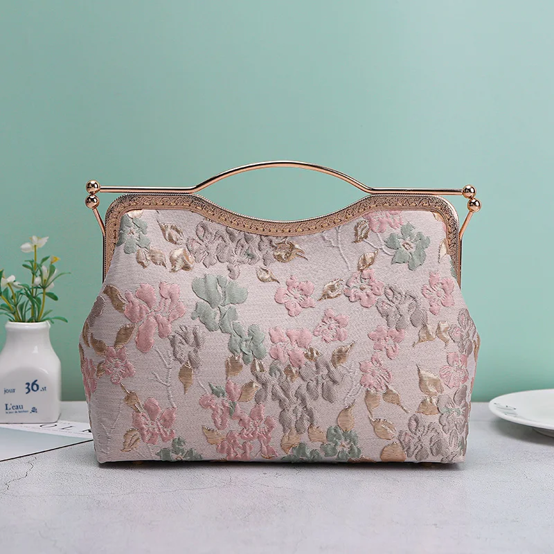 Women handbags chic lay flowers bag