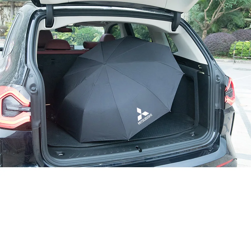 Car Automatic Folding Windproof Sunshade Umbrella For Mitsubishi Outlander Pajero Asx L200 Ralliart Lancer EX Evolution X Triton
