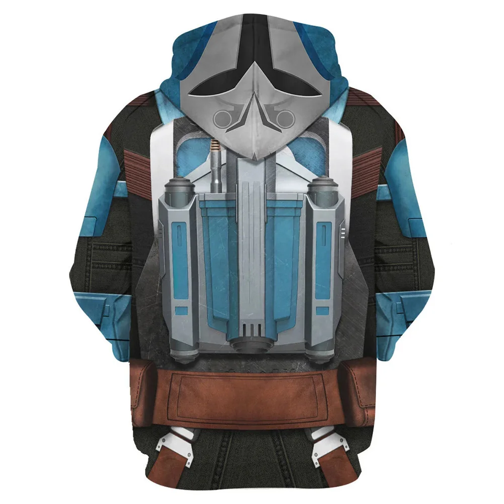 Bo Katan Kryze Cosplay Anime Hoodie 3D Printed Hooded Sweatshirt Men Women Casual Streetwear Pullover Halloween Daily Suit