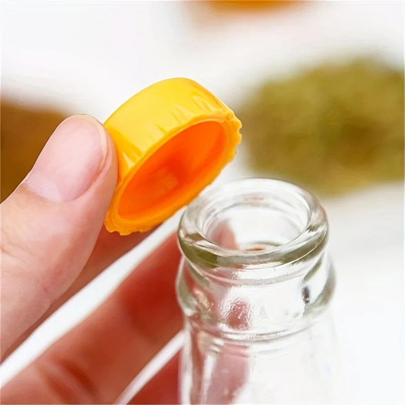 30/60 reusable silicone bottle caps, suitable for sealing and preserving beer, wine, cola, soda water bottles